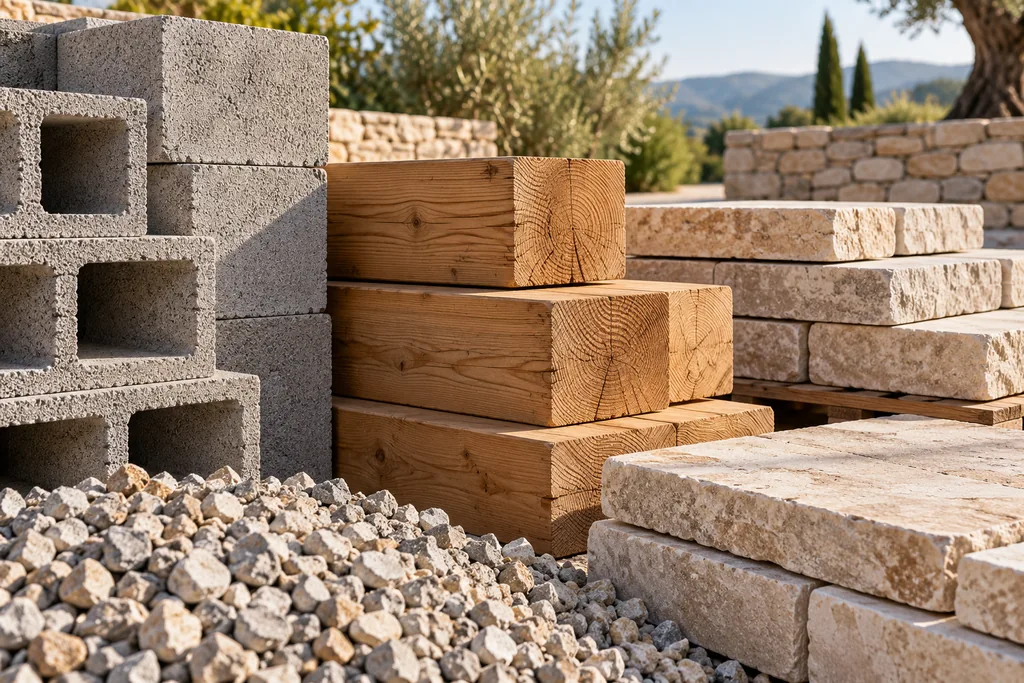 Inspiration des textures du béton, de la pierre et du bois.